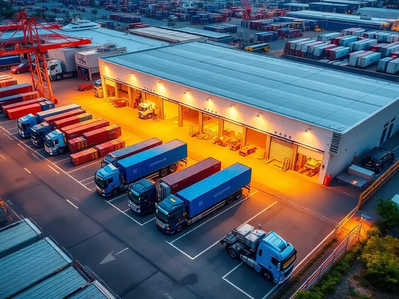 Equipe Porttus Log em operação de transporte de container no Porto de Santos