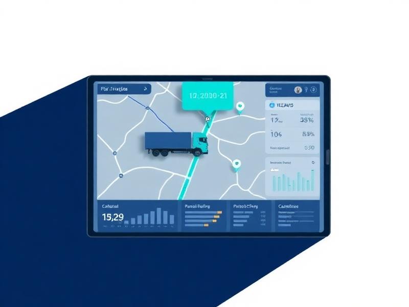 Mapa digital com rastreamento GPS de caminhões e containers em tempo real